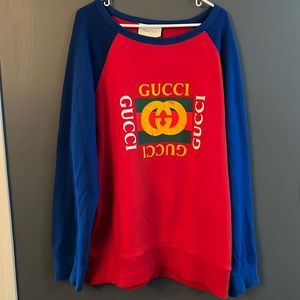 Gucci Logo-Front Crewneck Sweatshirt